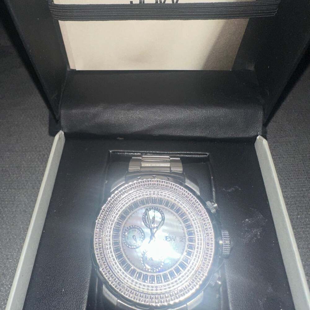 JBW Diamond Royalty Wrist Watch Chronograph